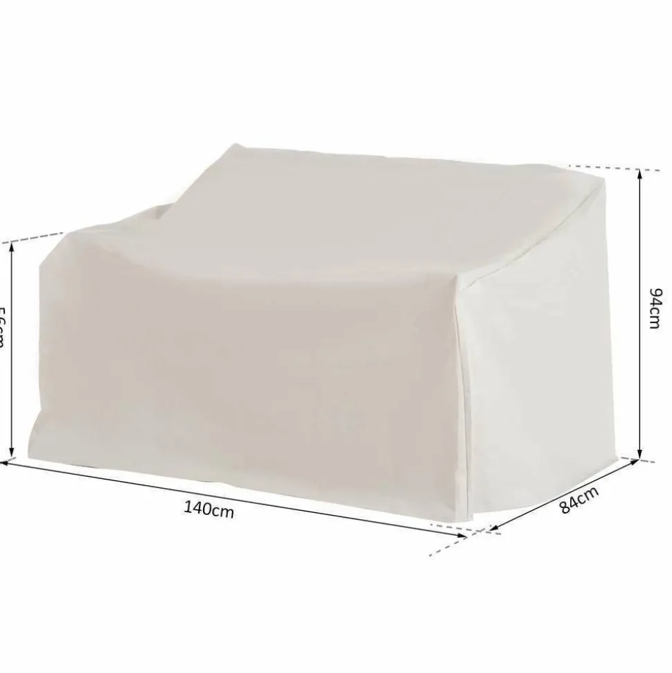 OUTSUNNY - Housse mobilier de jardin beige - L140xl84xH56-94cm