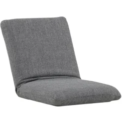 PARIS PRIX - Chaise longue en tissu "trond" 80cm gris