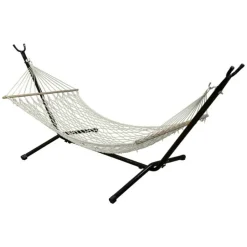 PARIS PRIX - Hamac en coton "ubub" 200cm blanc crème