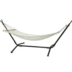 PARIS PRIX - Hamac en coton "ubub" 200cm blanc crème