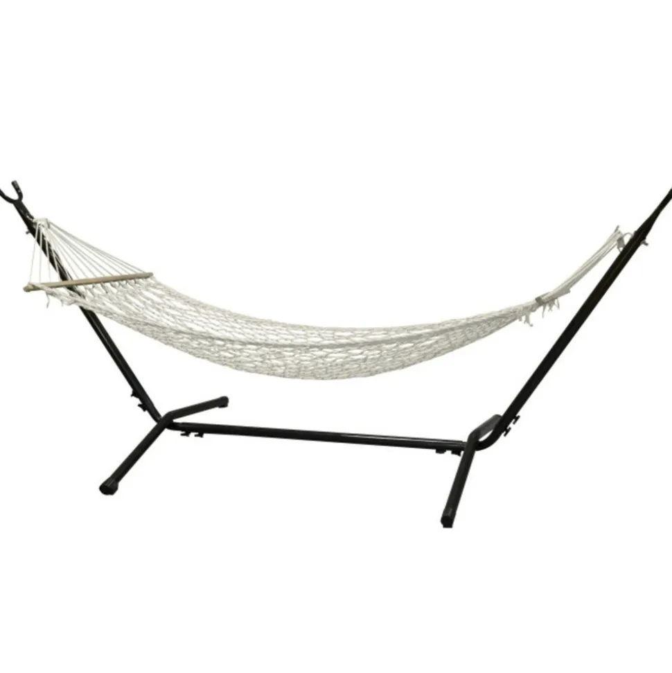 PARIS PRIX - Hamac en coton "ubub" 200cm blanc crème