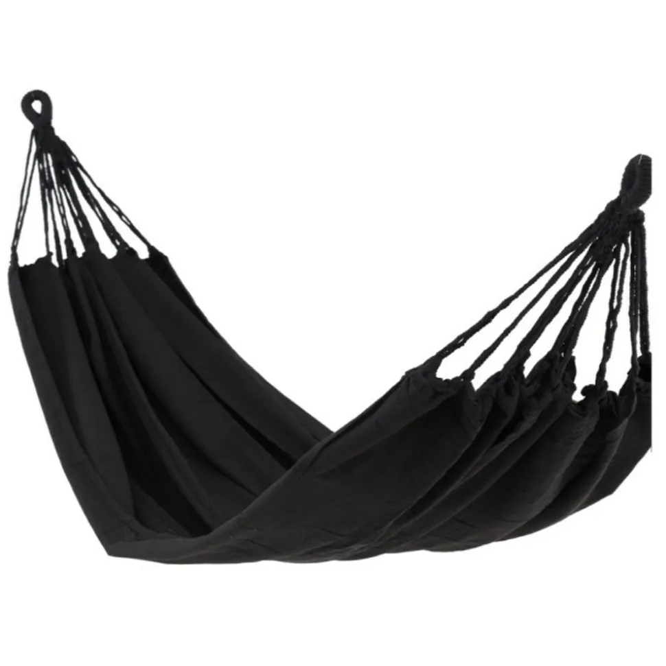 PARIS PRIX - Hamac en tissu "hedvig" 200cm noir