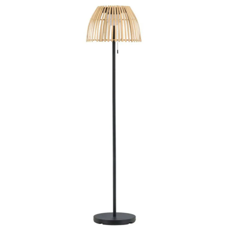 PARIS PRIX - Lampadaire d'extérieur en bambou "mabis" 150cm naturel