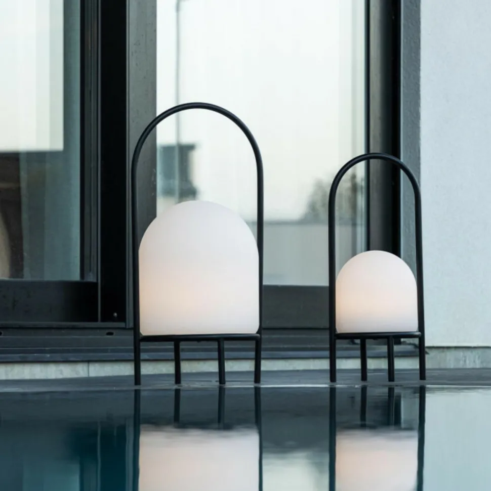 PARIS PRIX - Lampe à poser d'extérieur led "colie" 53cm noir