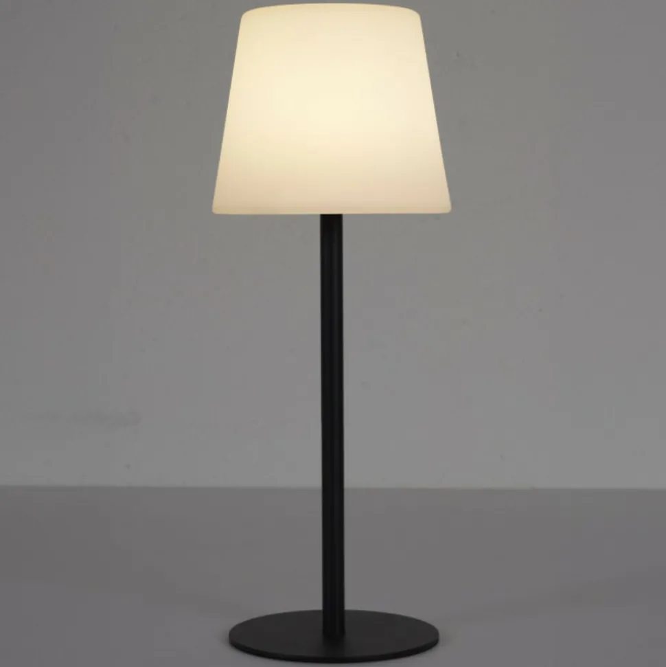 PARIS PRIX - Lampe à poser extérieur "rechargeable" 40cm noir