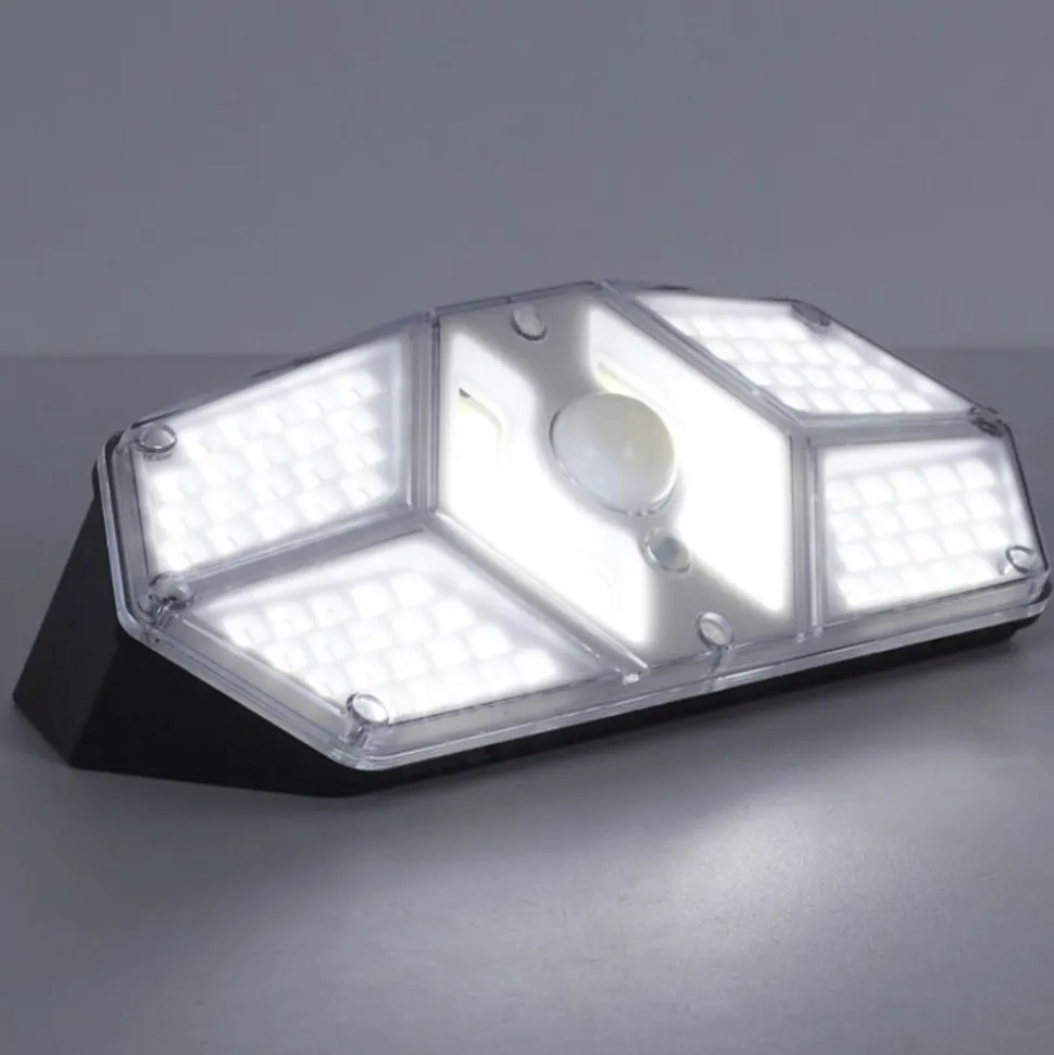 PARIS PRIX - Lampe solaire led "extérieur" 20cm noir