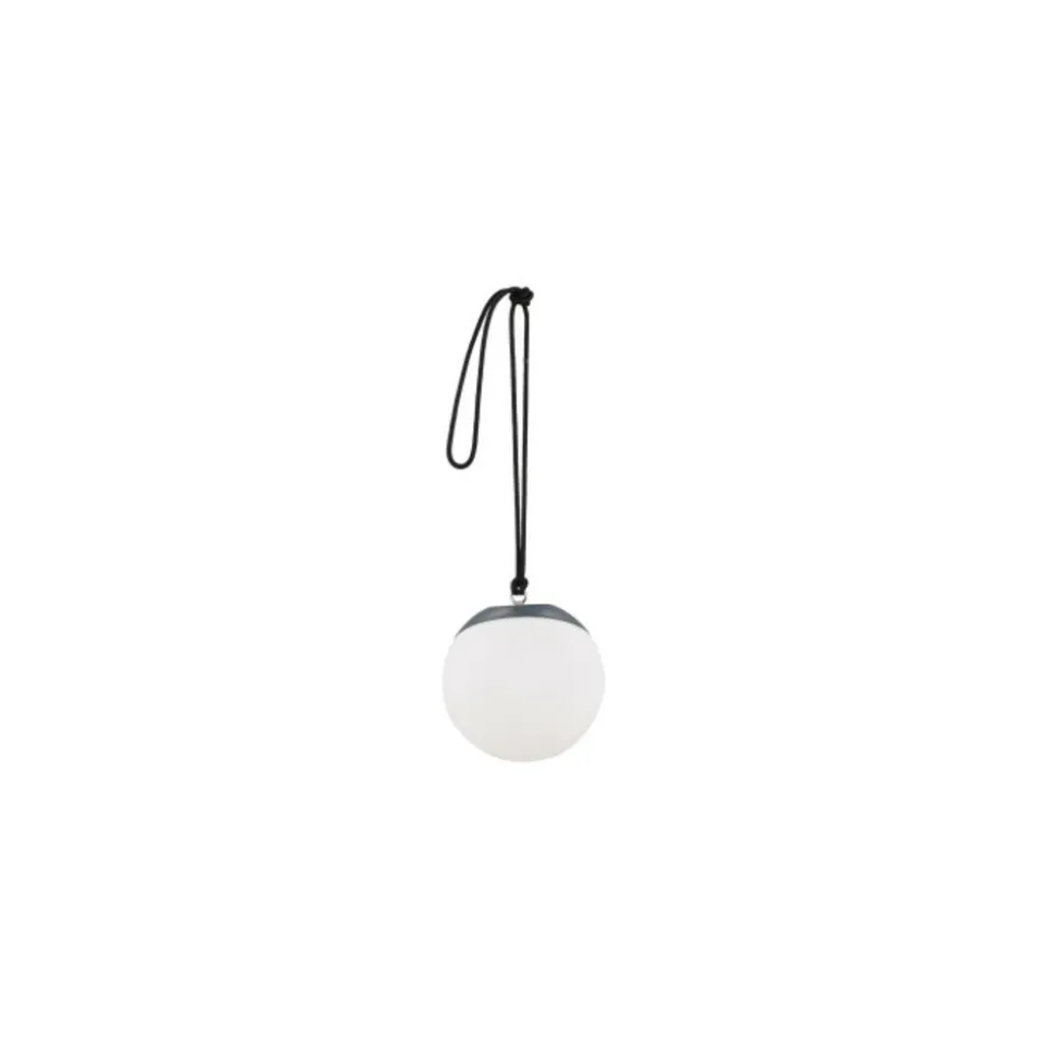 PARIS PRIX - Lampe suspension d'extérieur à led "doris" 20cm noir