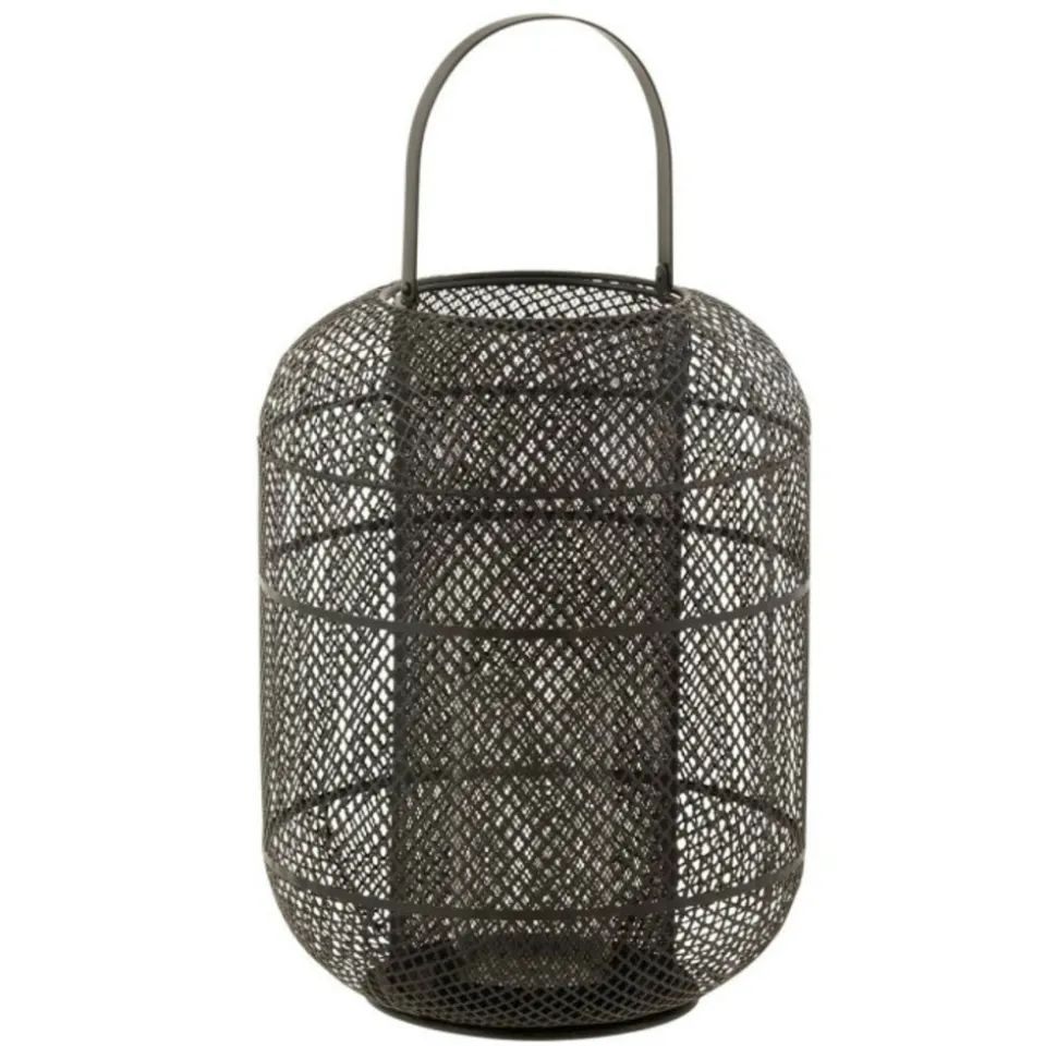 PARIS PRIX - Lanterne déco en métal "donny" 51cm noir