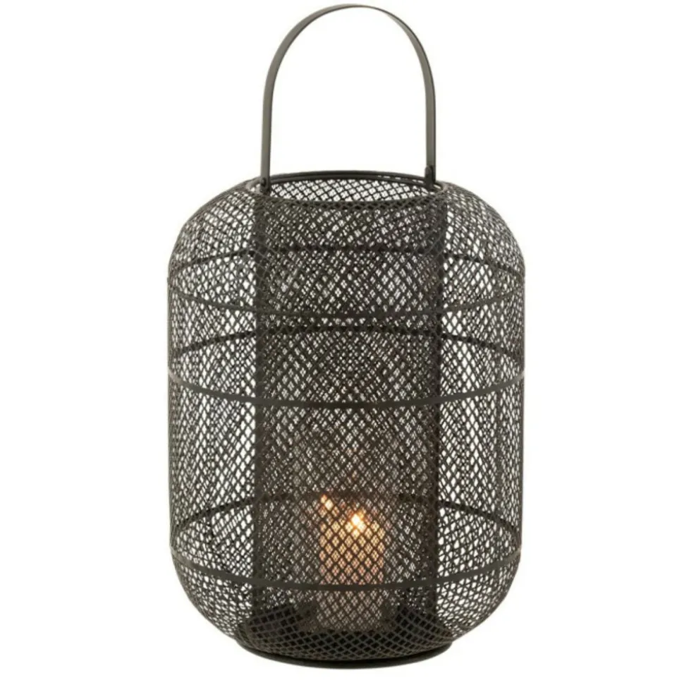 PARIS PRIX - Lanterne déco en métal "donny" 51cm noir