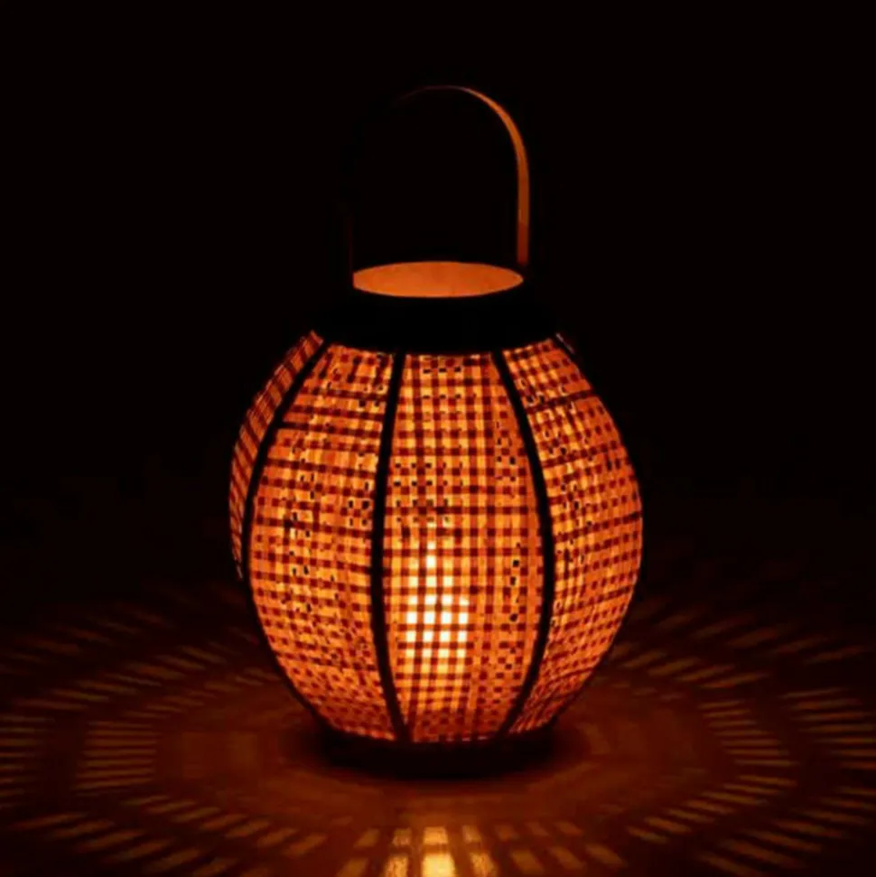 PARIS PRIX - Lanterne en bambou "fernando" 34cm naturel