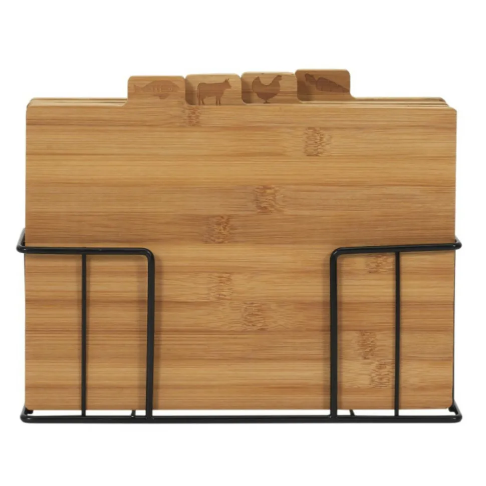 PARIS PRIX - Lot de 4 planches à découper "socle" 29cm naturel