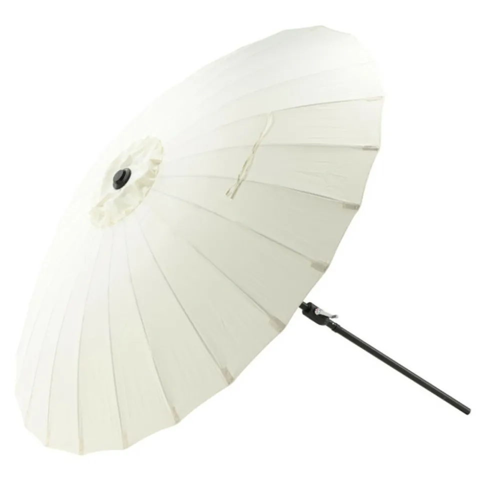 PARIS PRIX - Parasol design "palmetto" 270cm naturel