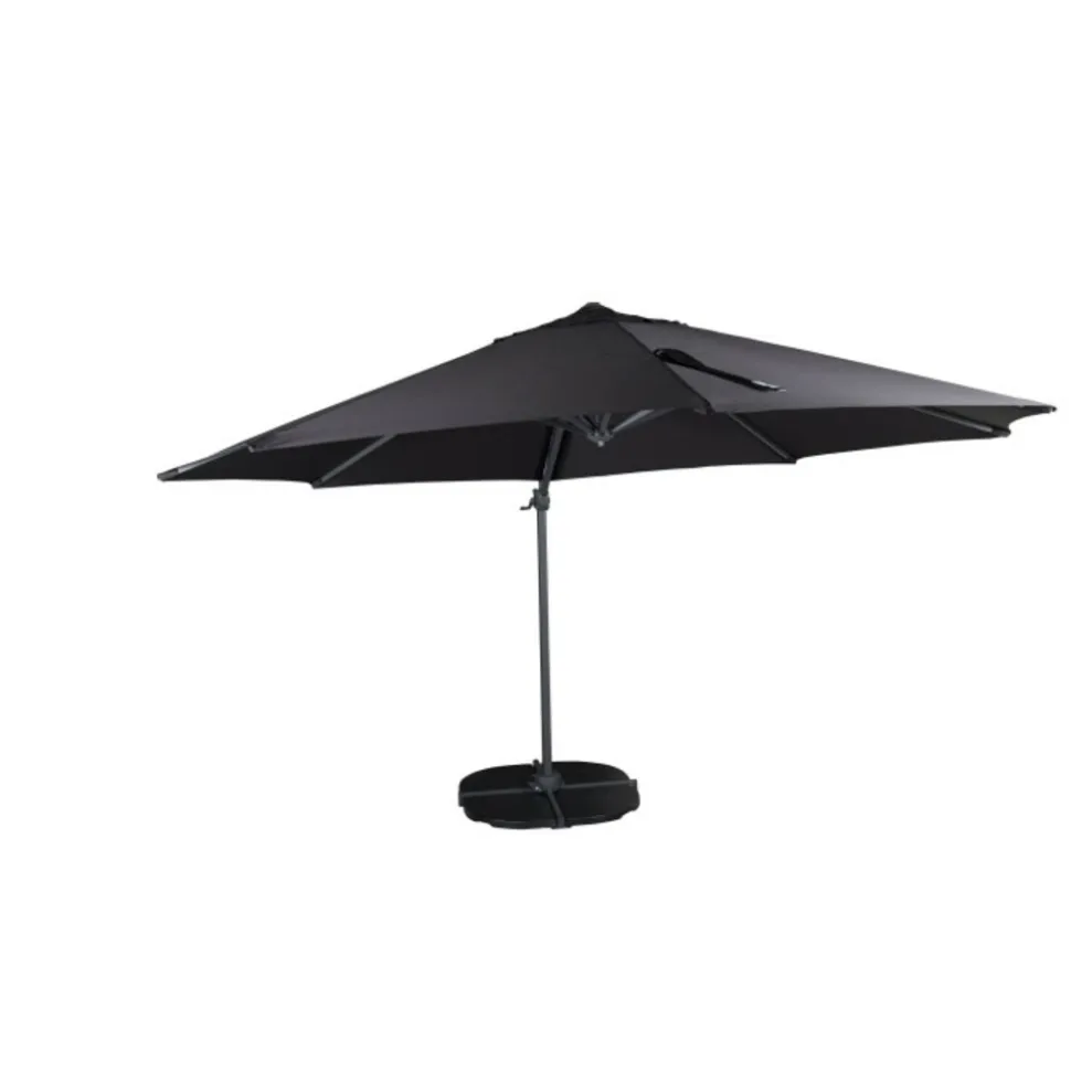 PARIS PRIX - Parasol déporté rotatif "leeds" 345cm noir