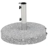 PARIS PRIX - Pied de parasol moucheté rond "stathera" 50cm gris