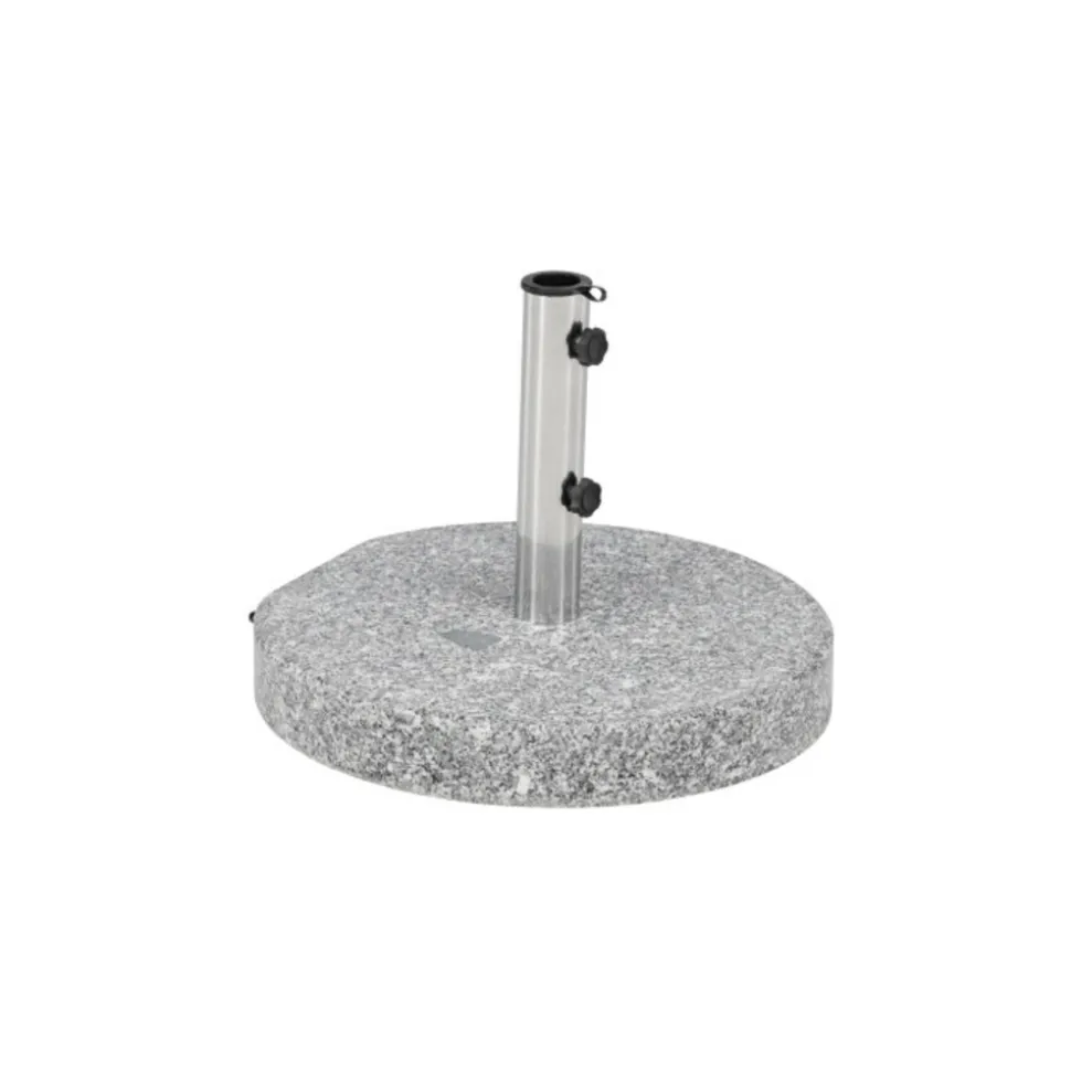 PARIS PRIX - Pied de parasol moucheté rond "stathera" 50cm gris