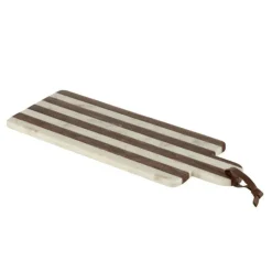 PARIS PRIX - Planche à découper marbre "streepy" 45cm marron