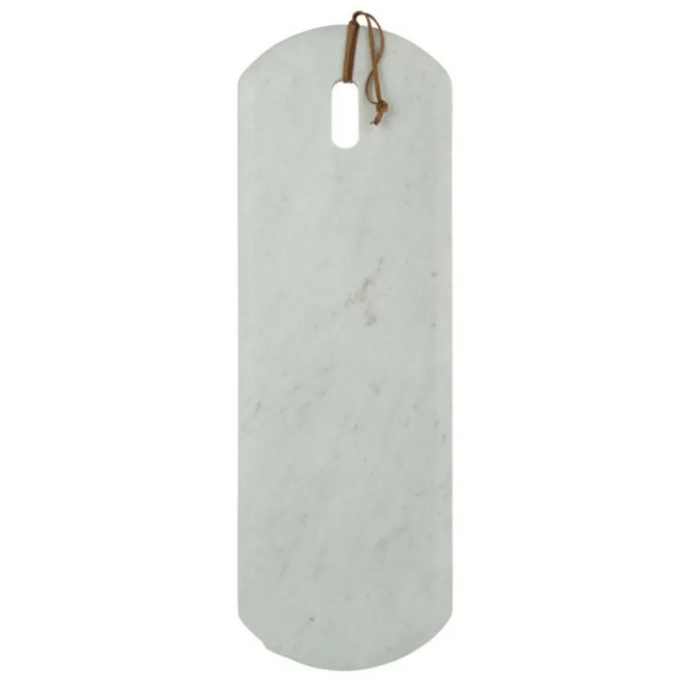 PARIS PRIX - Planche à découper en marbre "puglia" 60cm blanc