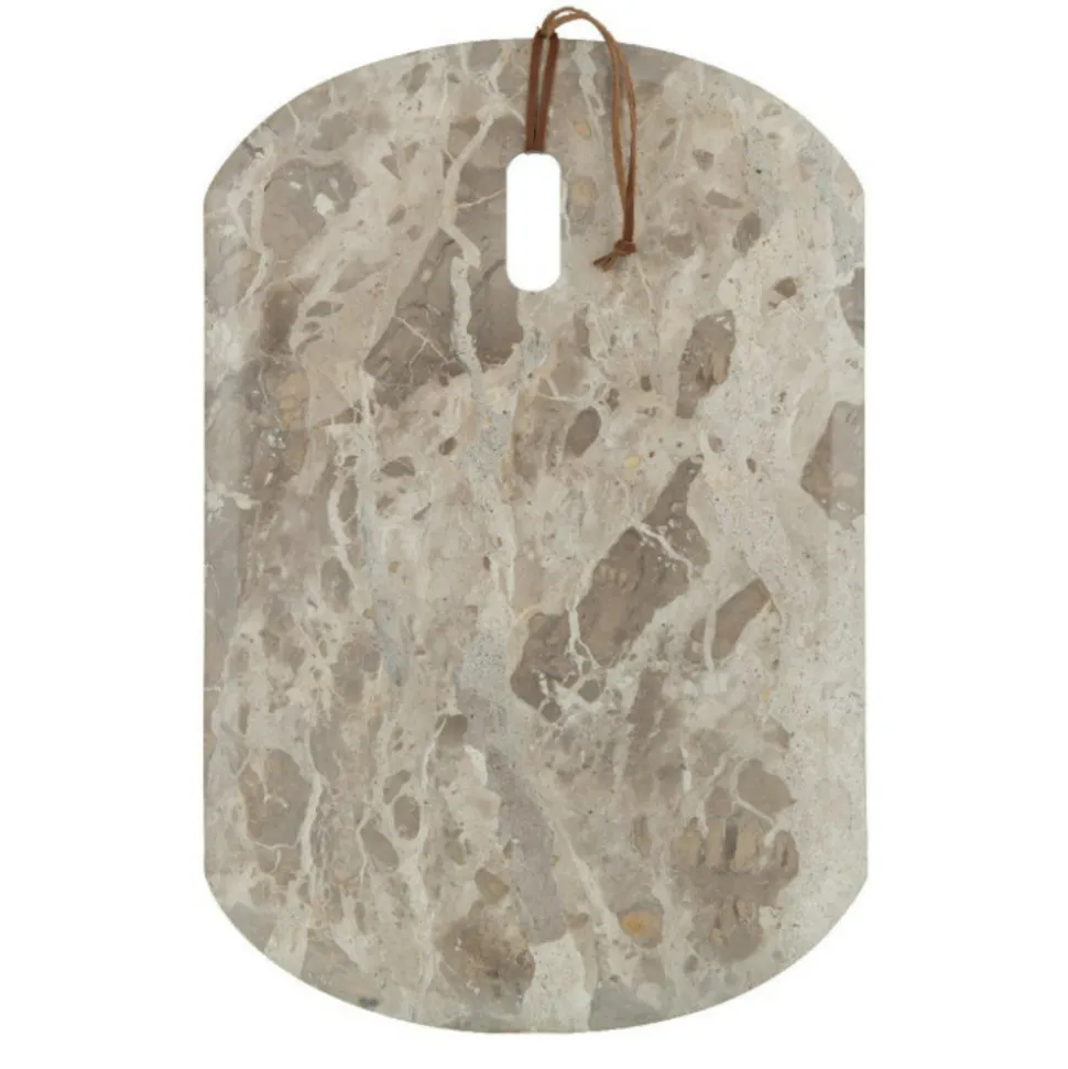 PARIS PRIX - Planche à découper en marbre "bali" 45cm beige