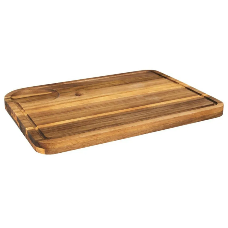 PARIS PRIX - Planche à découper en bois "acacia" 46cm marron