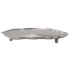 PARIS PRIX - Plateau décoratif "wood art" 39cm argent