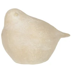PARIS PRIX - Statuette déco "oiseau à poser" 39cm beige