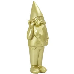 PARIS PRIX - Statuette design "nain de jardin star" 33cm or
