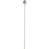 PARIS PRIX - Torche de jardin design "boule" 150cm argent