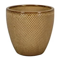 PASSION FOR POTTERY - Pot émaillé en grès Busan 1-01M Marron - D.29xH.27cm
