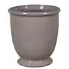 PASSION FOR POTTERY - Pot de fleurs émaillé Shanghai 13-01L, coloris lilas - D.39xH.42cm