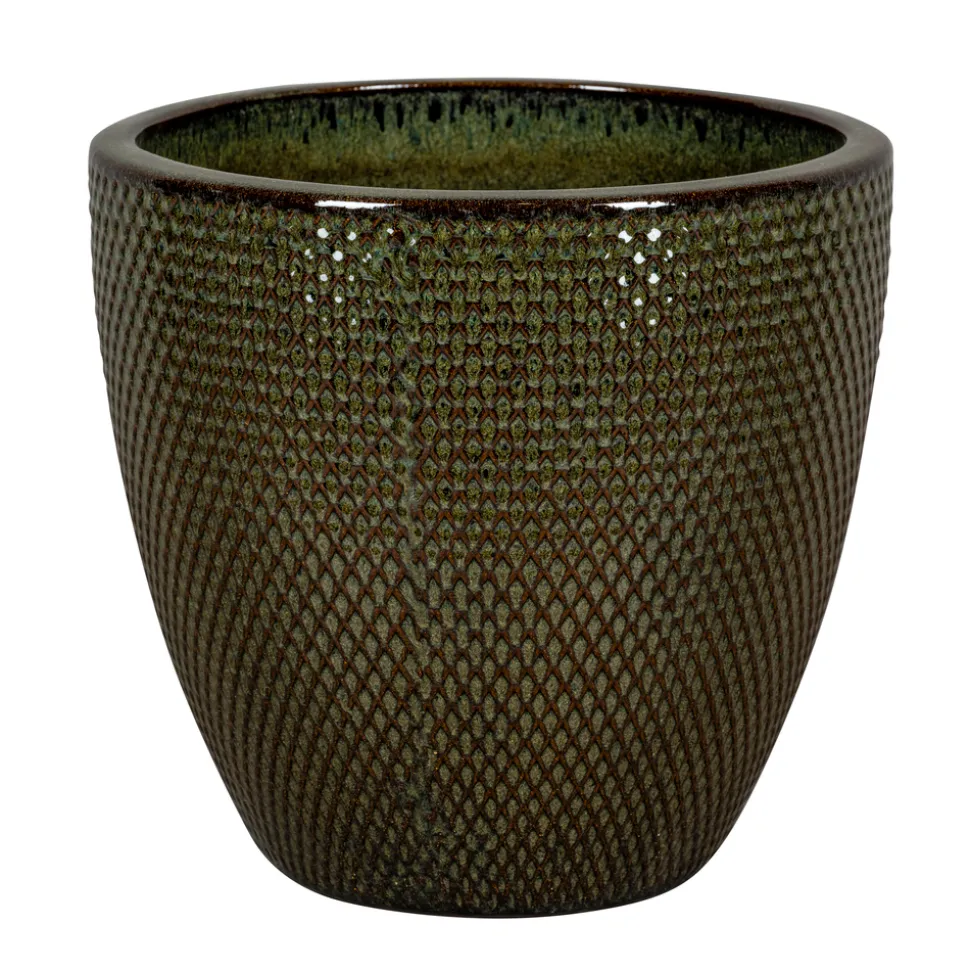 PASSION FOR POTTERY - Pot Busan 1-01DMG Bleu - 38x33cm