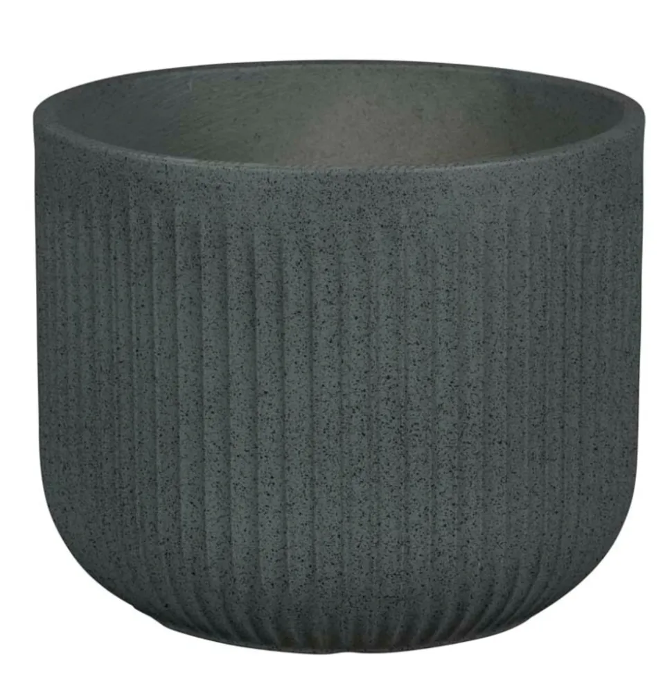 PASSION FOR POTTERY - Pot de fleurs Auckland 08G, coloris gris - D.37xH.30,5cm