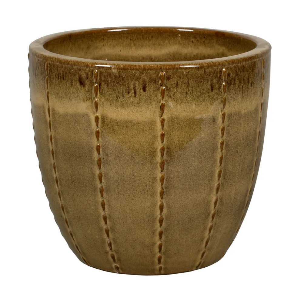 PASSION FOR POTTERY - Pot émaillé en grès Séoul 10-01M Moka - D.30xH.27cm