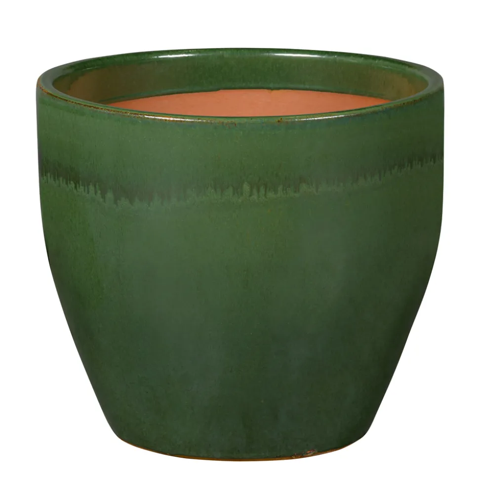 PASSION FOR POTTERY - Pot émaillé en grès Corsica 01N Jade - D.22xH.21,5cm