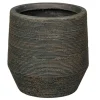 PASSION FOR POTTERY - Pot de fleurs Maine 04D marron - D.24xH.24cm