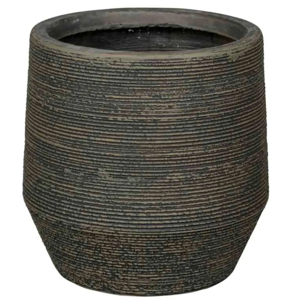 PASSION FOR POTTERY - Pot de fleurs Maine 04D marron - D.24xH.24cm