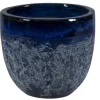 PASSION FOR POTTERY - Pot de fleurs Melbourne 2-03B, coloris bleu - D.30xH.26cm