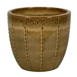 PASSION FOR POTTERY - Pot émaillé en grès Séoul 10-01M Moka - D.23xH.20,5cm