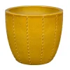 PASSION FOR POTTERY - Pot émaillé en grès Séoul 10-01T Ocre - D.23xH.20,5cm