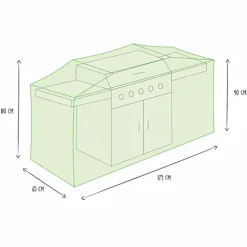 PEREL - Housse d'extérieur pour barbecue 175 cm