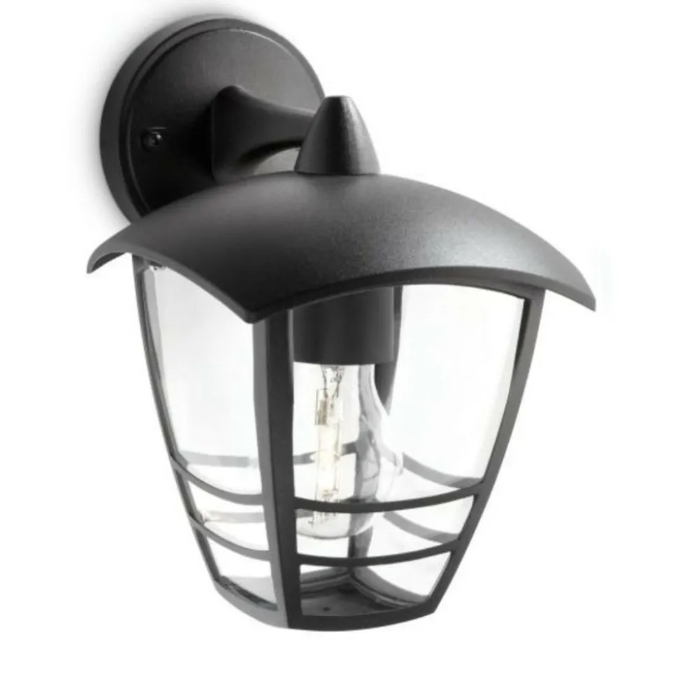 PHILIPS - Lanterne murale extérieure - philips - creek - aluminium - noir