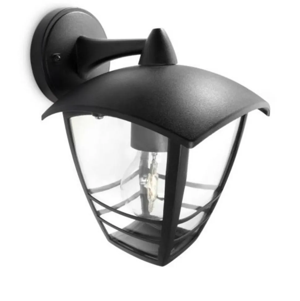 PHILIPS - Lanterne murale extérieure - philips - creek - aluminium - noir