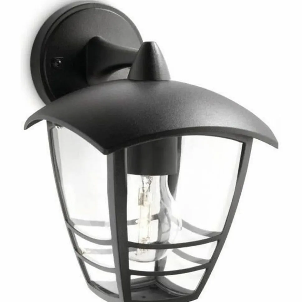 PHILIPS - Lanterne murale extérieure - philips - creek - aluminium - noir