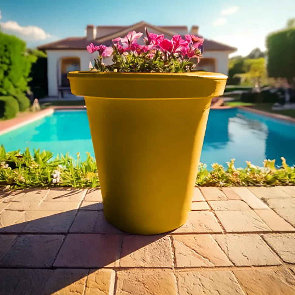PLAST'UP ROTOMOULAGE - Pot de fleurs rond xxl delight 420l