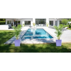 PLAST'UP ROTOMOULAGE - Pot de fleurs cubio h 50cm
