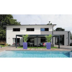 PLAST'UP ROTOMOULAGE - Pot de fleur carré suerte 120l