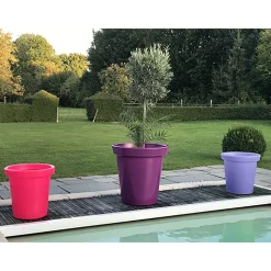 PLAST'UP ROTOMOULAGE - Pot de fleurs rond xxl delight 75l