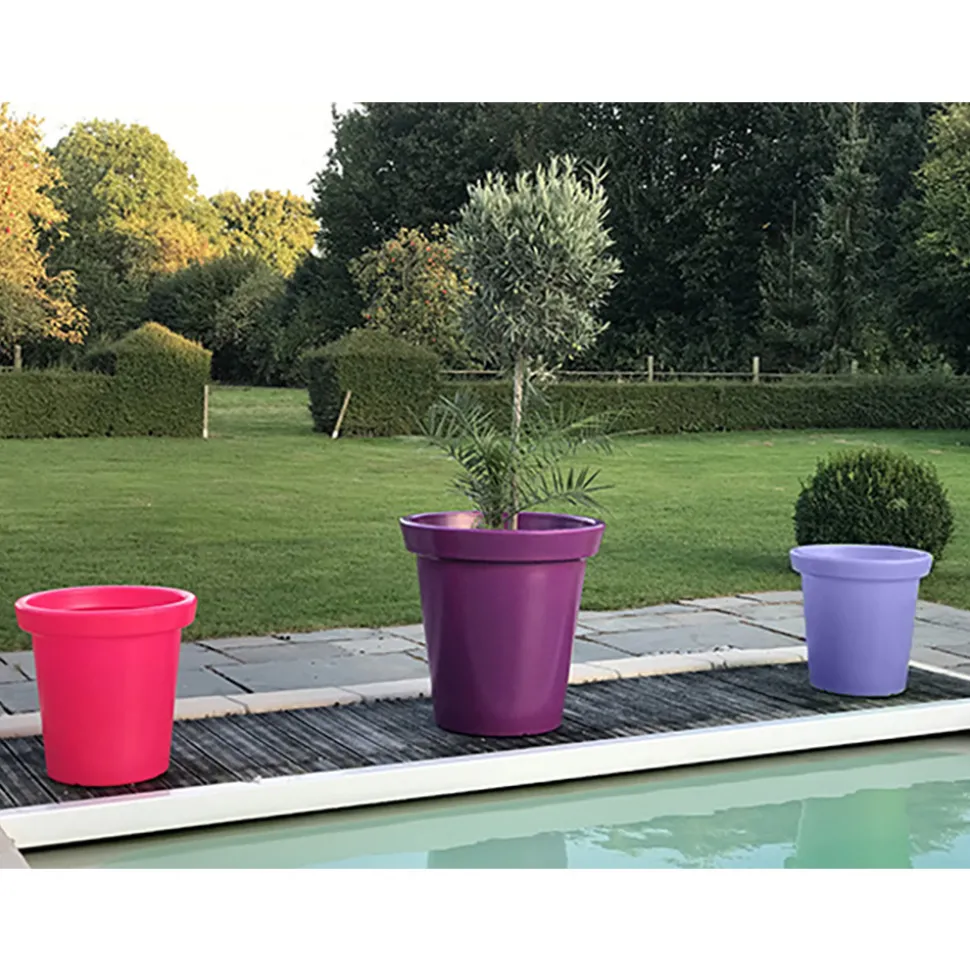 PLAST'UP ROTOMOULAGE - Pot de fleurs rond xxl delight 75l