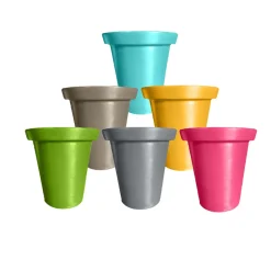 PLAST'UP ROTOMOULAGE - Pots de fleurs rond xxl delight 760l-lot de 6