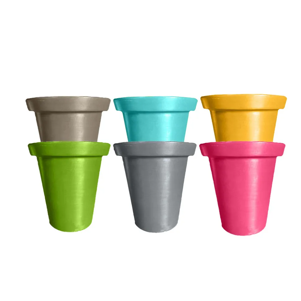 PLAST'UP ROTOMOULAGE - Pots de fleurs rond xxl delight 760l-lot de 6