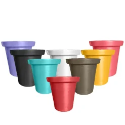 PLAST'UP ROTOMOULAGE - Pots de fleurs rond xxl delight 420l-lot de 8